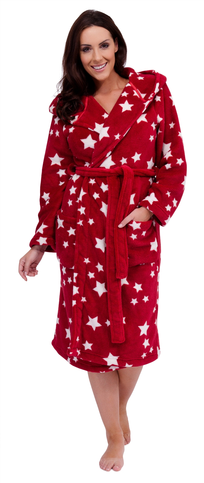 Womens Luxury Soft Fleece Long Robes Dressing Gown Housecoat ... Womens Luxury Soft Fleece Long Robes Dressing Gown Housecoat ...